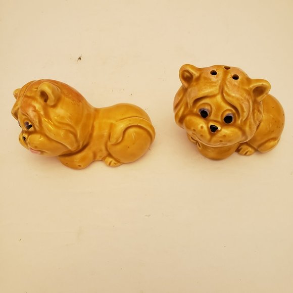 Vintage Enesco Lion Salt & Pepper Shaker Set - Picture 1 of 9
